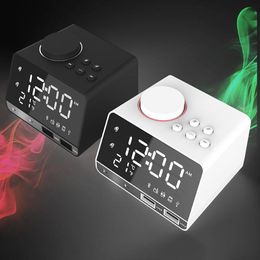 Other Clocks & Accessories Radio Alarm Clock Speaker K11 Bluetooth 4.2 With 2 USB Ports LED Digital Home Decoration Snooze Table Desktop