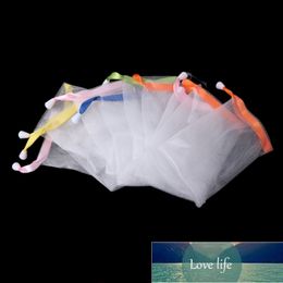 10x Soap Foaming Nylon Mesh Drawstring Bag Bubble Foam Net Bath Cleaning Gloves