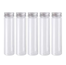 110ml Clear Plastic Test Tubes with Screw Caps, Cookie Nuts Bottle Containers for Party Favours Science Experiment Home Décor SN5933