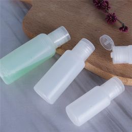 PE Plastic Soft Squeezable Bottle Refillable Cosmetic Sample Container Shampoo Sanitizer Gel Lotion Cream Bottles Flip Cap 10ml 20ml 30ml 50ml