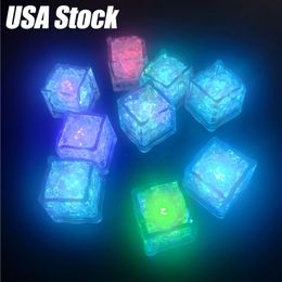 Light Colour changing Yellow LED Glow Light Ice Cubes Party Favour Colourful Flash LED Glowing Wedding Festival