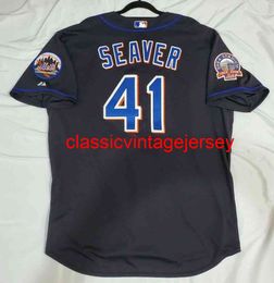 Men Women kids TOM SEAVER BLACK COOL BASE JERSEY Embroidery New Baseball Jerseys