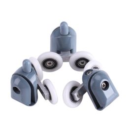 8Pcs/Set 25mm X 5mm Single Double Shower Door Rollers Runners Wheels Pulleys Replacement Top/Bottom Hardware Tools Other