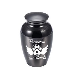 Small Keepsake Urns Pendant for Human/Pet Ashes Mini Cremation Urn for Memorial Ash Holder - Forever in Our Hearts