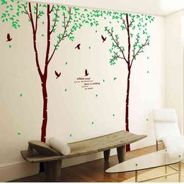 (three spelling) tree large sitting room adornment wall stickers in the background Combination can be repeatedly used 210420
