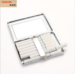 Blank sublimation Creative Personality Cigaret Case Slim Lady Metal Cigarette Box Accessories Gift Cigarette Holder