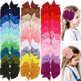 Girls Hair Accessories Hairclips Bb Clip Kids Barrettes Clips Childrens 3.5-Inch Hairpin Bow Children's 30 Colour