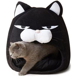 pet cave beds UK - Kennels & Pens Cute Cat Dog Bed House Soft Nesk Cave For Kitten Basket Sweet Hut Pet Sleep Home Indoor Kennel Small Puppy