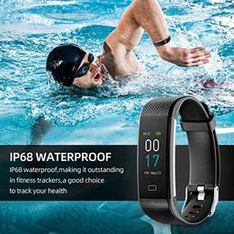 Smarth pulseras banda hombres mujeres deporte relojes fitness rastreador pedómetro ritmo cardíaco presión arterial monitor inteligente