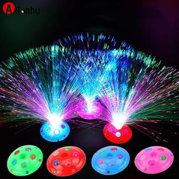 NEW! 3 Styles Festival Optical Fibre LED Lights Sticks Adjustable Decorative Lamp Light Luminous Toy for Party