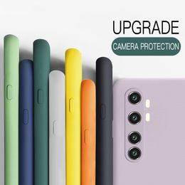 Liquid Cases Silica Gel Cover for Xiaomi X3 Pro Note 10 Lite 9t Pro Mi11, Original Soft Cover Redmi Note 9s 8t 9t 8 K40 Pro 7 8A