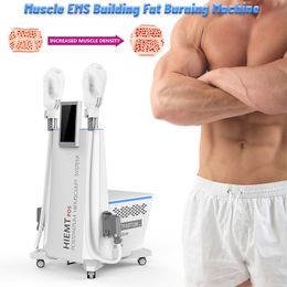 HIEMT Body Slimming And Shaping Beauty Machine For Mucle Build Fat Loss Buttock Lifting EMSlim Equipment With 2 Handpieces