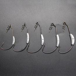 Fishing Hooks Weighted Barbed Jig With Twistlock Drop S Swimbait Bait Fish Hook For Soft Plastics 3 Sizes Jlrr