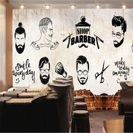 Wallpapers Retro Trend Man Hair Style Theme Cement Brick Wall Background Mural Wallpaper Salon Barber Shop Industrial Decor Paper 3D Wallpapers Retro Trend Man Hair Style Theme Cement Brick Wall Background Mural Wallpaper Salon Barber Shop Industrial Decor Paper 3D