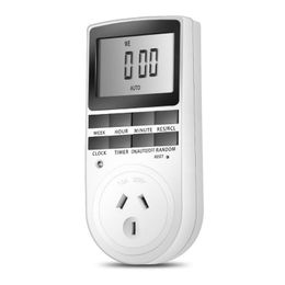 Timers Electronic Digital Timer Switch EU AU UK Plug Kitchen Time Control Outlet 230V 240V 7 Day 12/24 Hour Programmable Timing Socket