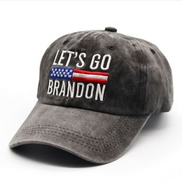 Lets Go Brandon FJB Dad Beanie sports snapbacks Cap embroidery Baseball Caps Washed Cotton Denim Adjustable Hat WXY200