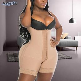 Women's Corset Shapewear Women Full Body Shaper Plus Size Colombian Tummy Control Slimming Seamless Girdle Colombianas 211218