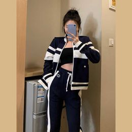 Fashion Designer Two Piece Set Women Suit Summer Long Sleeve Ladies Jacket 2 Piece+high Waist Casual Bodycon Skirt Tracksuit 210930