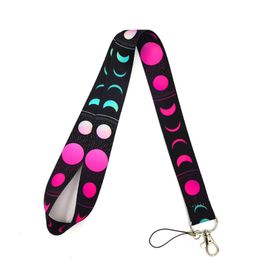 12 Stück Mond Mondfinsternis Vintage Lanyard für Schlüsselanhänger Handygurte Hängeseil Gurtband Band Frauen Geschenke Zubehör