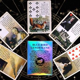 Blue Bird Lenormand Tarot Card English Tarot Deck Card Oracles Card for Divination Board Game For Beginners