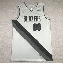 All embroidery 00# Anthony 2021 season bonus edition Grey basketball jersey Customise men's women youth Vest add any number name XS-5XL 6XL Vest