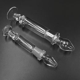 glass Philtre tips straw nail mini water pipe with thick pyrex glass clear smoking hand pipes