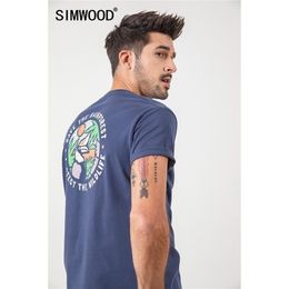 Summer Pattern Print T-shirt Men 100% cotton fashion tees plus size brand clothing SJ150494 210716