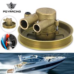 Raw Sea Impeller Water Pump with Serpentine Pulley 21212799 Replace 3812519 for Volvo Penta V6 V8 4.3 5.0 5.7 PQY-DUP03