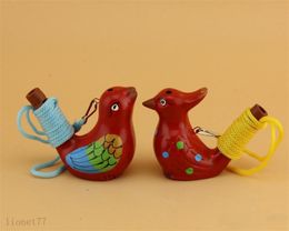 -Festa Favor Handmade Ceramic Whistle Estilo Bonito Forma de Pássaro Brinquedo Crianças Presentes Novo Design Retro Water Ocarina