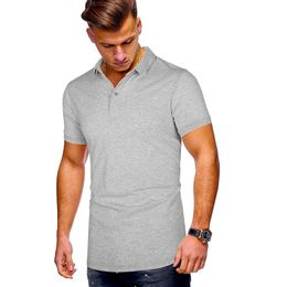 Tide Brand Men Polo Shirt High Quality Cotton Breathable Fabric Short Sleeve Shirt Brand Clothing Jerseys Summer Streetwear Clothes