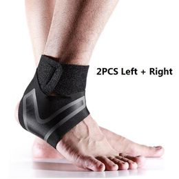 Ankle Support 2PCS L+R Brace,Elasticity Free Adjustment Protection Foot Bandage,Sprain Prevention Sport Fitness Guard Band