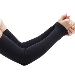 Cycling Arm Warmers Ice Silk Fabric Basketball Running Sleeves Bicycle Summer Outdoor Sunscreen Sport Elbow & Knee Pads