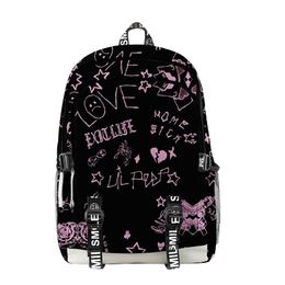 Lil Peep Love Women Men Laptop Bag Backpack Students Teenager Backpacks Boys Girls School Bags Travel Bags Oxford Waterproof Bag 211026
