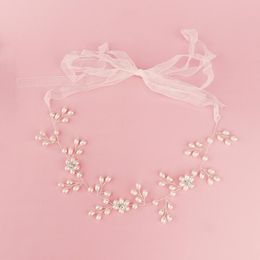 Handmade Pearl Headbands For Women Hair Accessories Wedding Hairband Bride Headpiece 2021 Fashion Prom Bridal Jewelry Gifts Clips & Barrette