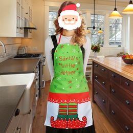Christmas Decoration Kitchen Aprons Household Christmas Supplies Ladies Apron for Cooking and Working