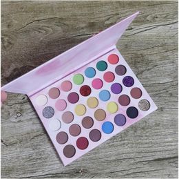 Band ISLAND GIRL 35 Colour EYE SHADOW PALETTE, Highly Pigmented Natural Matte EyeShadow Pallet Matallic Shimmer Long Lasting Waterproof Easy To Blend