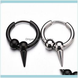 Stud Jewelrystud Simple Punk Wind Neutral Tapered Ear Ring Buckle Hip-Hop Men Women Earrings Star Surrounding Jewelry Personality Wild1 Drop