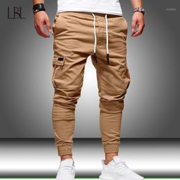 Harem Joggers Pants Men Cargo Multi Pockets Tactical Sweatpants Mens Solid Sports Pencil Male Fitness Bodybuilding Trouser