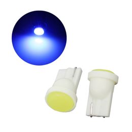 100Pcs/Lot Blue T10 W5W 168 194 Super Bright COB Chips Car Bulbs For Auto Width Indicator Lamps Reading Lights 12V