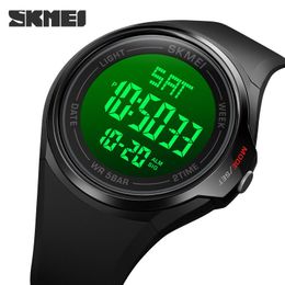 Wristwatches Fashion Men's Watch Countdown Stopwatch Sport Top Brand SKMEI Mens Digital Led Light Electronic Watches Clock