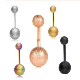 Belly Button Ring Surgical Steel 14 Gauge Navel Bar Piercing Rings Cartilage Earring Body Jewellery 5 Colours