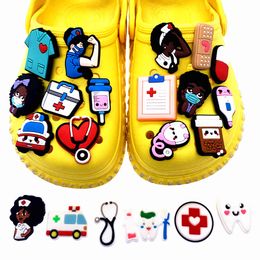 ing 1PCS Medical Equipment Icon Shoes Charms for DIY Croc Accessories Nurse Hole Slipper Wristband Decoration Gifts