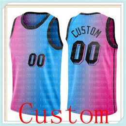Pink Custom Jersey Udonis 40 Haslem Alonzo 33 Mourning Kelly 9 Olynyk Jerseys Any name Basketball S-XXL 8888