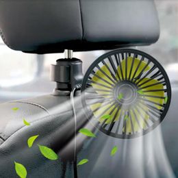 Interior Decorations Electric Car Fan For Rear Seat Portable With 3 Adjustable Wind Speeds Cooling SUV RV Vehicles