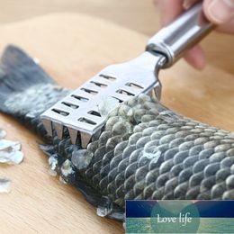 Stainless Fish Scales Scraper Graters Fast Remove Fish Scales Peeler Bone Tweezers Kitchen Gadge
