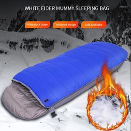 1.55kg/1.85kg/2.15kg Ultralight Envelope Sleeping Bag Outdoor Camping Duck Down Winter -10-20 Degree Comfortably Bags