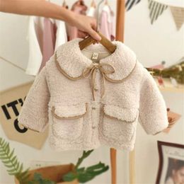 Spring Autumn/winter Girls Kids Fake Fur Coat Comfortable Cute Baby Clothes Children Clothing 211204