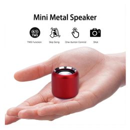sound remote UK - 2021 TWS Super mini Portable Bluetooth Speaker Sound Bass Remote Shutter Control Small Wireless Speakers Boombox For phones