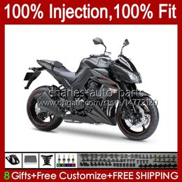 Injection Mold Fairings For KAWASAKI NINJA Z-1000 Z 1000 R 2010-2013 Years Bodys 15No.6 Z-1000R Z1000 10 11 12 13 Z1000R 2010 2011 2012 2013 OEM Bodywork matte black