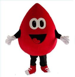 Halloween red blood drop Mascot Costume Top Quality Cartoon Anime theme character Carnival Unisex Adults Size Christmas Birthday Party Outdoor Outfit Suit